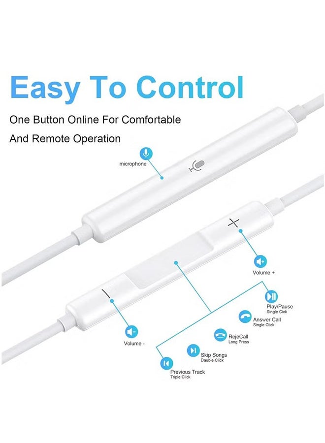 HAVEN Type-C Wired Earphones, Compatible with iPhone 15 Pro Max, iPhone 16 Pro Max, iPhone 17 Pro Max, and Other Devices with USB C Audio Port - Image 2